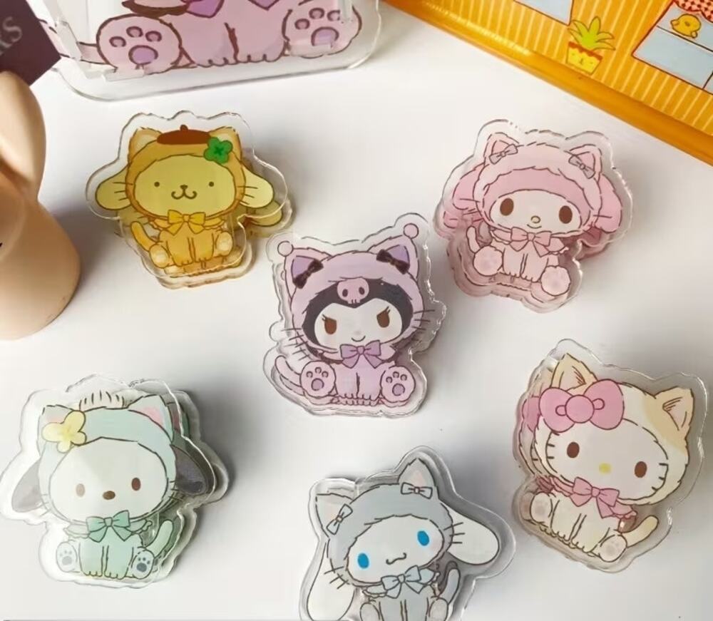 #HK-921 Hello Kitty & Friends Memo Clip -6 pack